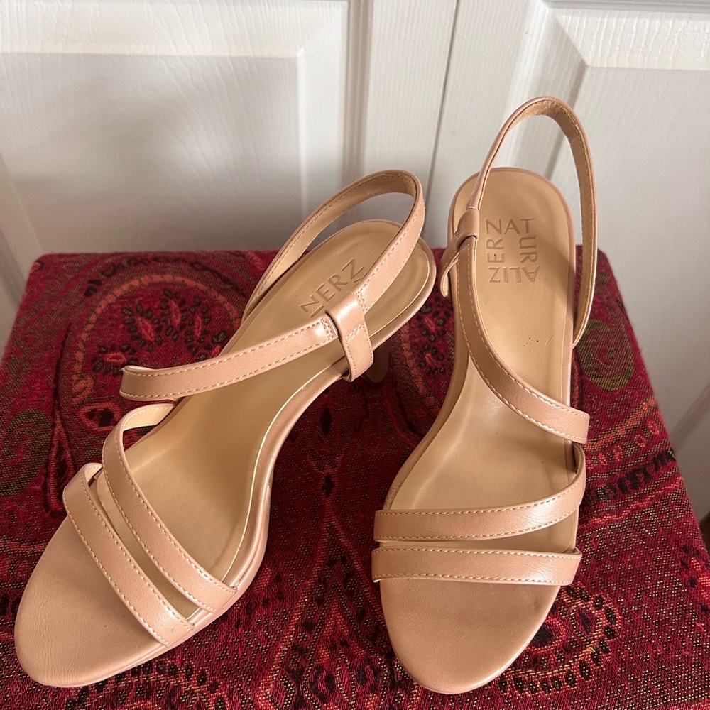 Naturalizer Women's Nude Strappy Sandals - Picture 2 of 5